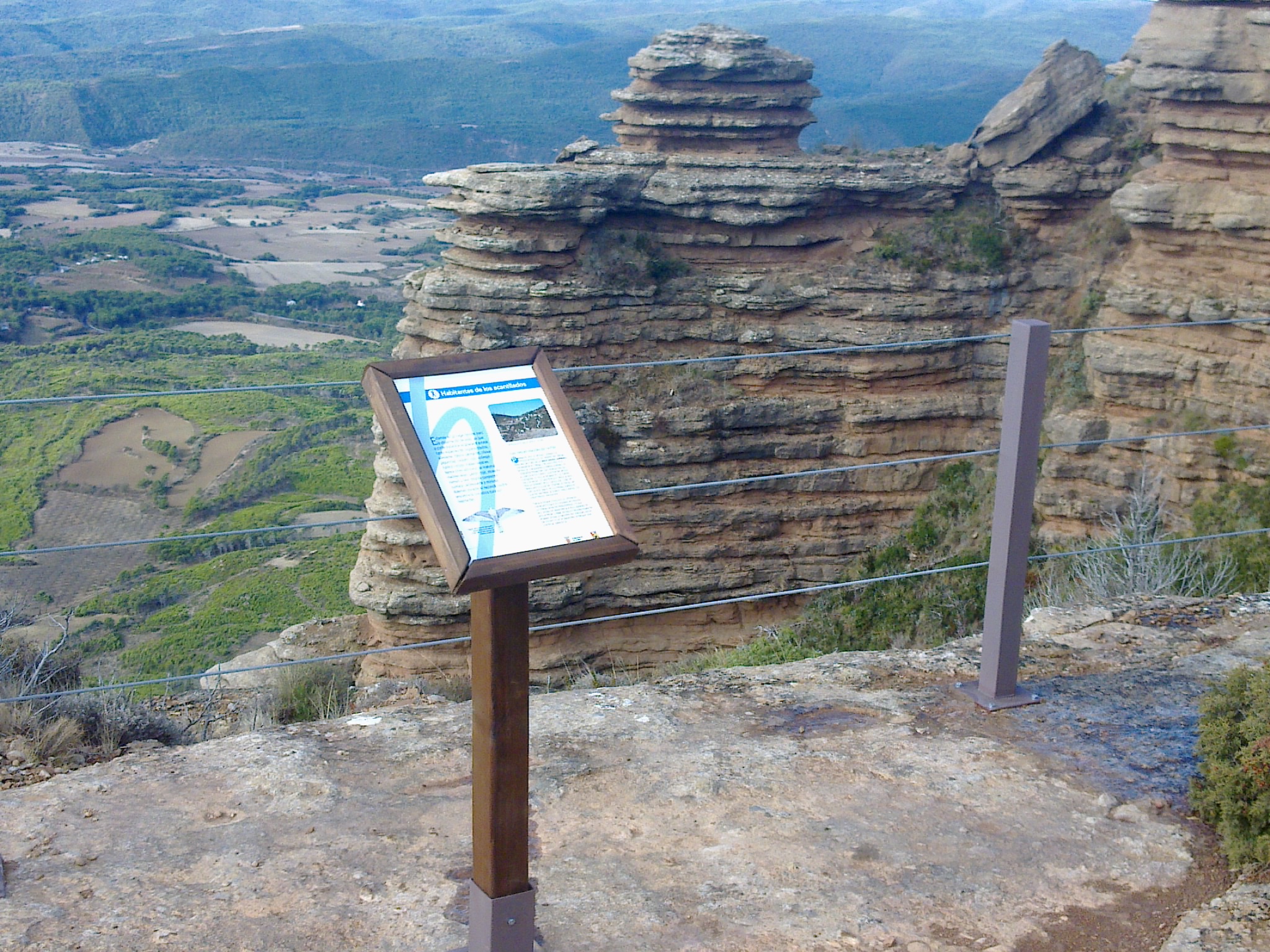 Señalización interpretativa en el mirador de Os Fils Señalización interpretativa en el mirador de Os Fils