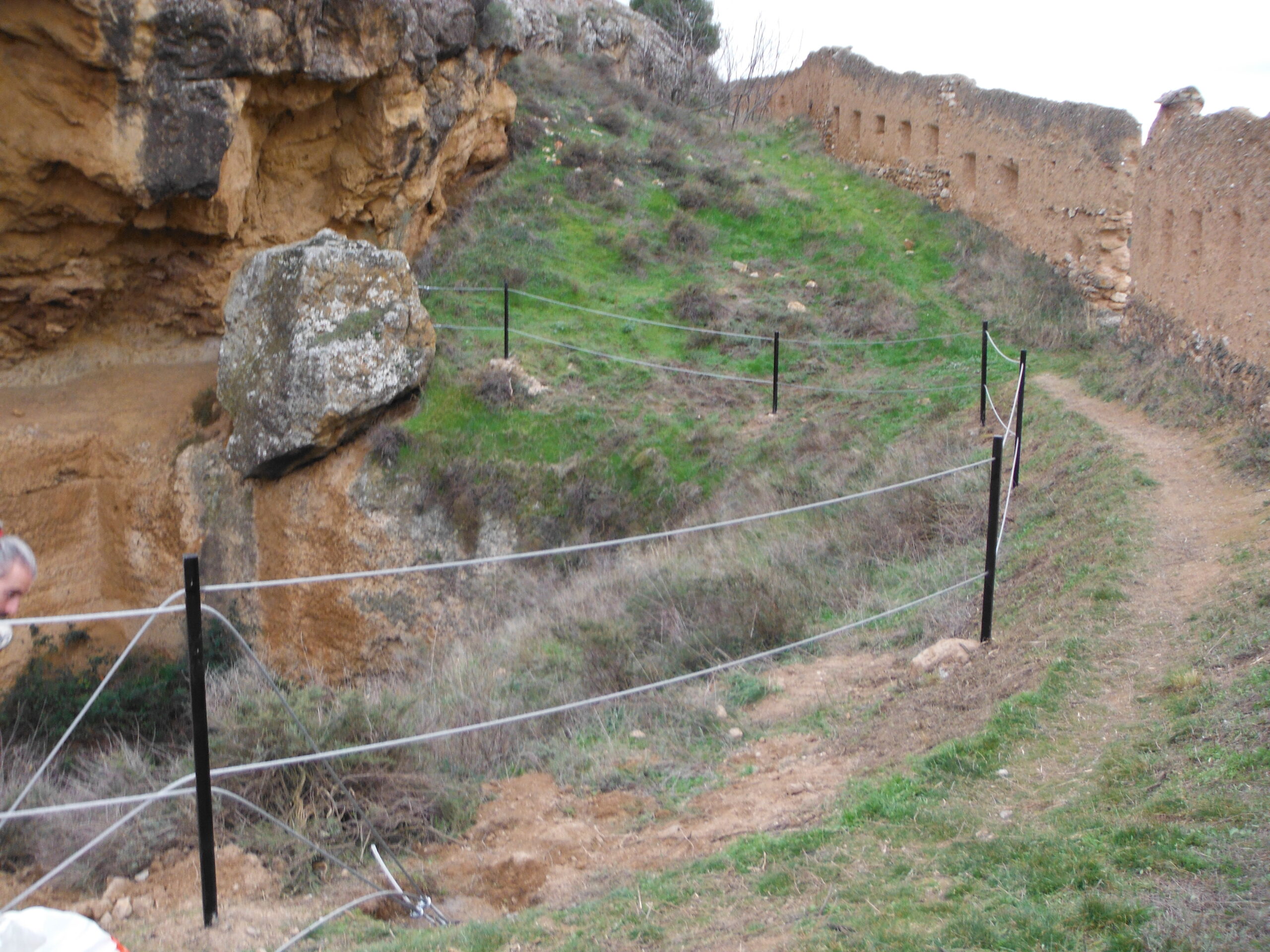 Vallado de sirga de protección